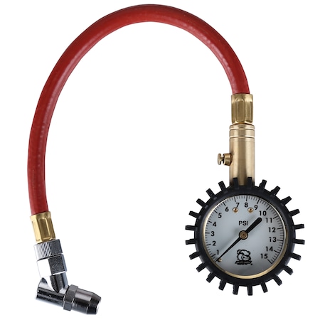 Bulldog Winch 0-15psi Low Air Pressure Gauge - Analog 42062
